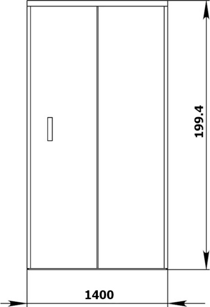 Душевая дверь Aquanet Alfa 168421 140 см стекла прозрачные, профиль хром