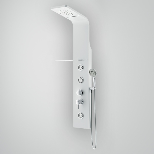 Душевая система со смесителем Am.Pm Joy W85P-2-136AW монтаж настенная без термостата белый