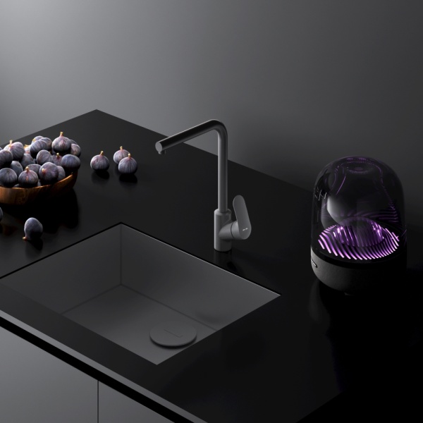 Смеситель для кухни Am.Pm Like F8005022 без подключения к фильтру черный