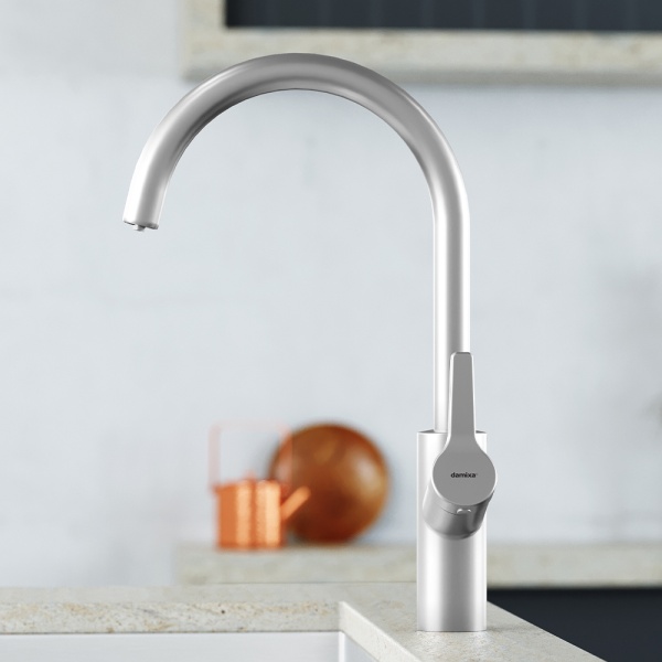 Смеситель для кухни Damixa Eclipse 310721400 с подключением к фильтру никель