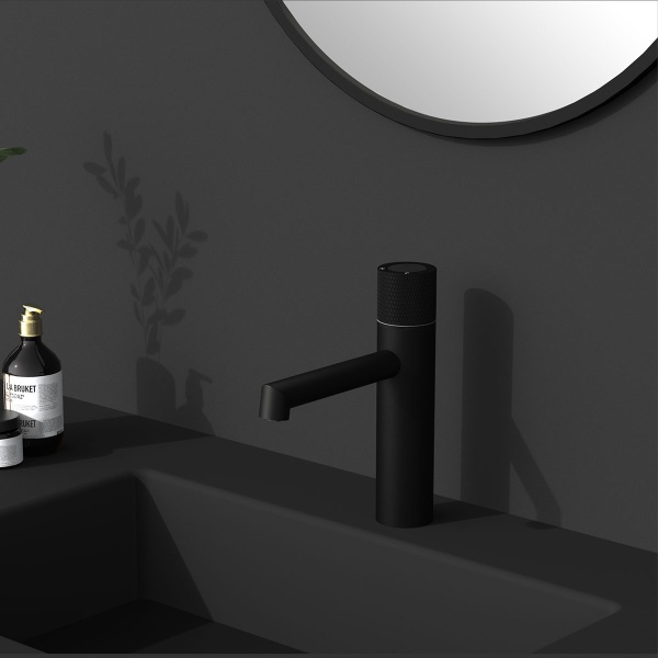 Смеситель для раковины Vincea Desire VBF-1D3MB черный матовый