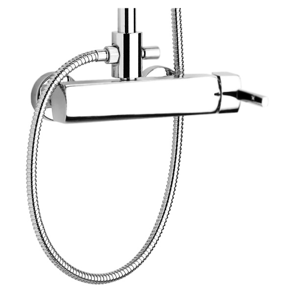 Душевая система со смесителем Webert Azeta AZ870105015METAL монтаж настенная без термостата хром