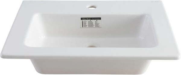 Раковина мебельная прямоугольная Allen Brau Fantasy 4.11023.20 керамика цвет белый