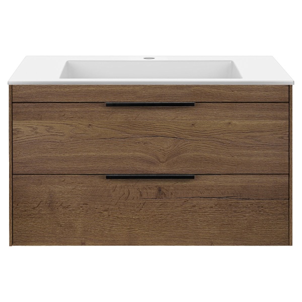 Тумба  подвесная Vincea Chiara 2D VMC-2C2800TO 80 см  2 ящика цвет T.Oak 