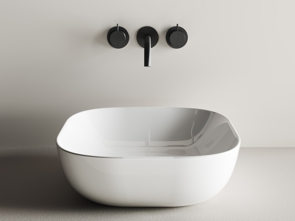 Раковина накладная квадратная  Ceramica Nova Element CN6010 фарфор цвет белый