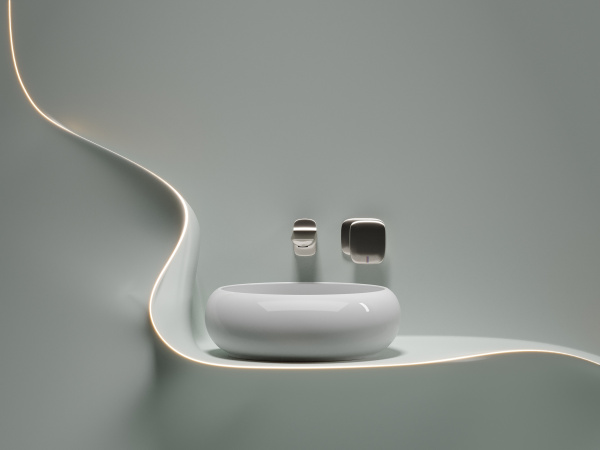 Раковина накладная круглая Ceramica Nova Element CN6050 фарфор цвет белый