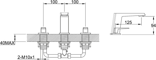 Смеситель для раковины BelBagno Arlie ARL-LTF-CRM хром
