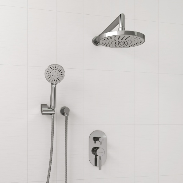 Душевая система со смесителем Wasserkraft  A14129 монтаж встраиваемая в стену без термостата хром