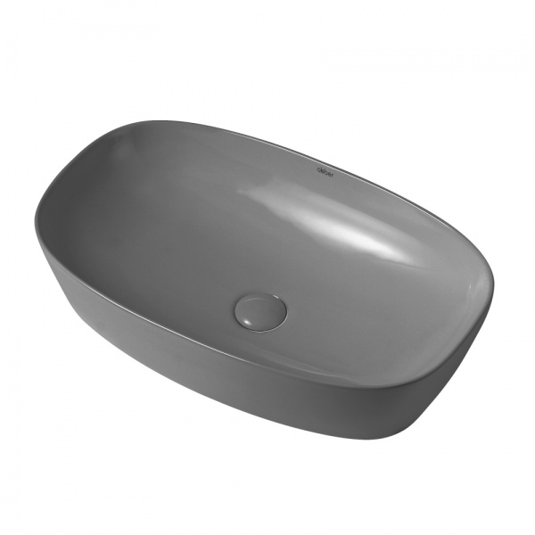 Раковина  прямоугольная Abber Rechteck AC2206MG фаянс цвет серый матовый