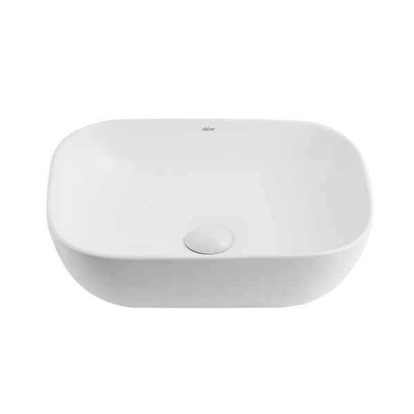 Раковина  прямоугольная Abber Rechteck AC2200MW фаянс цвет белый матовый