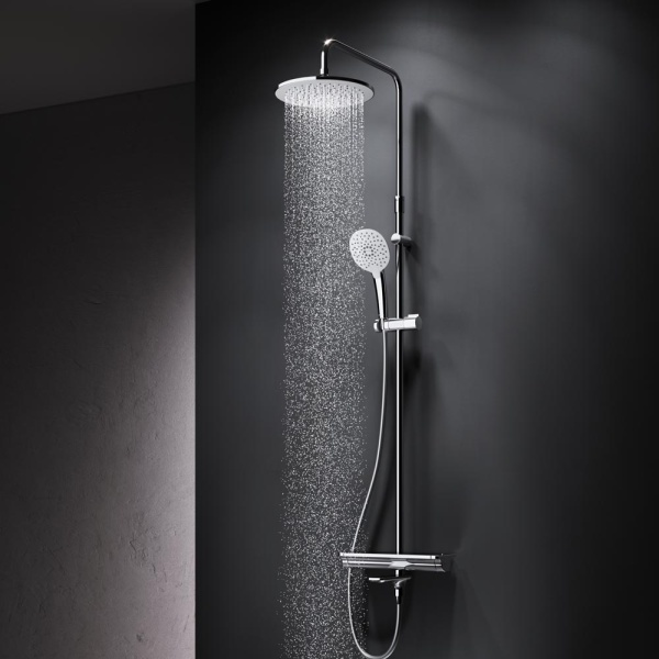 Душевая система со смесителем Am.Pm Spirit V2.0 F0770A500 монтаж настенная с термостатом хром