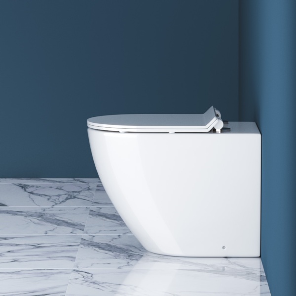 Унитаз приставной BelBagno Sfera-R BB2141CBR Rimless фаянс белый