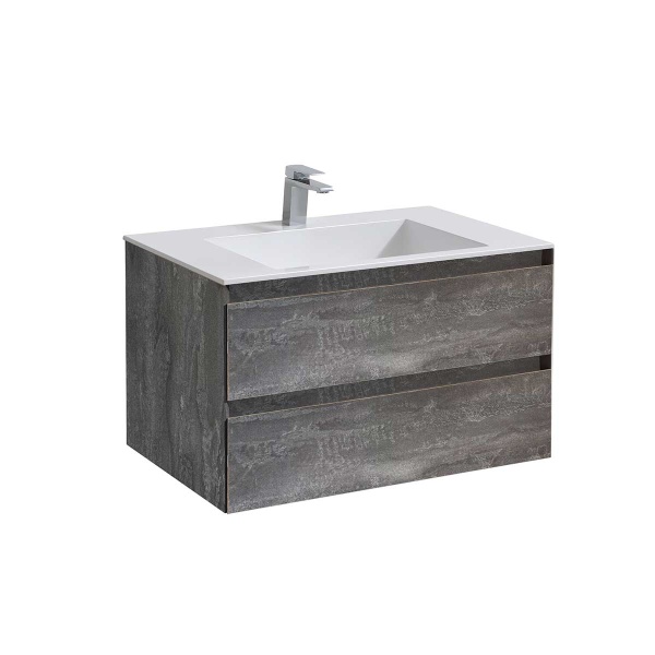 Тумба  подвесная Vincea Luka VMC-2L800GS 80 см  2 ящика цвет G.Stone 