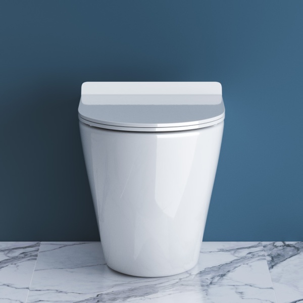 Унитаз приставной BelBagno Sfera-R BB2141CBR Rimless фаянс белый