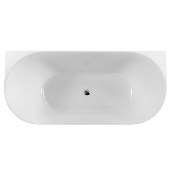 Акриловая ванна пристенная BelBagno  BB412-1700-800 170x80 овальная цвет белый