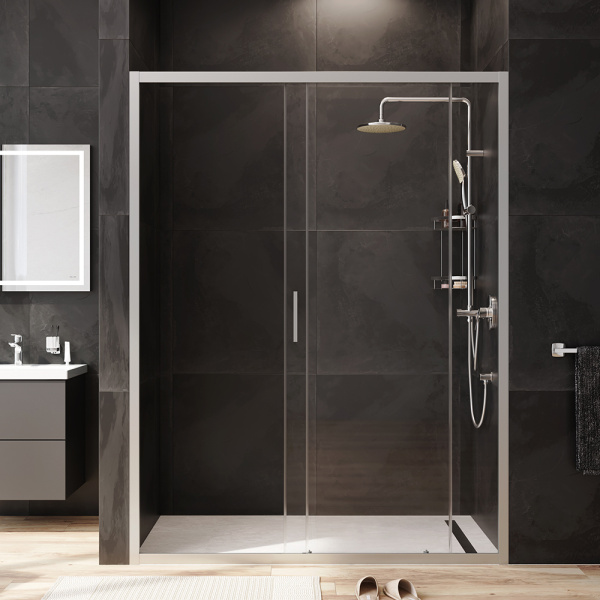Душевая дверь Am.Pm Gem W90G-150-1-195MT 150 см стекла прозрачные, профиль хром