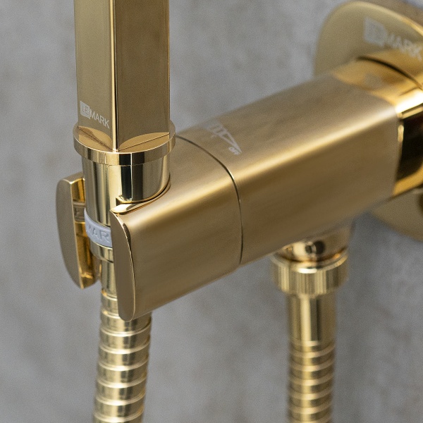 Смеситель для биде Lemark Solo LM7172G латунь золото