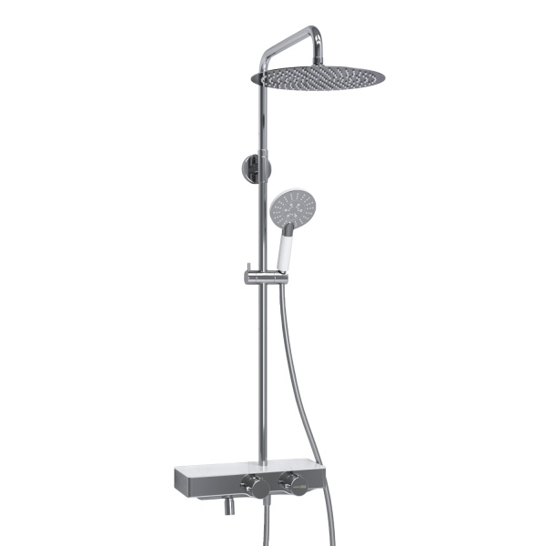 Душевая система со смесителем Wasserkraft  A113.116.058.CH Thermo монтаж настенная с термостатом хром