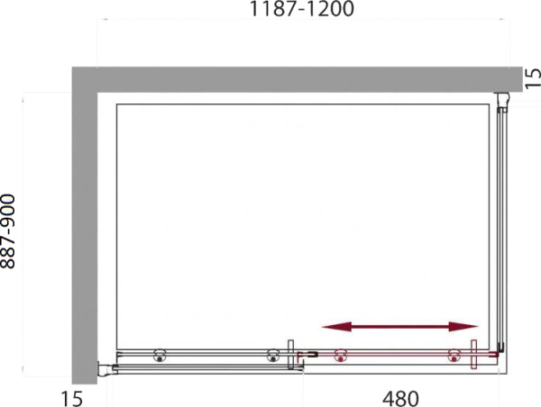 Душевой угол BelBagno Uno UNO-AH-1-120/90-C-Cr прямоугольный 120x90 стекла прозрачные, профиль хром