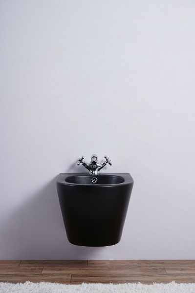 Биде подвесное Esbano LIRIO ESVBLIRIBM фаянс, цвет черный матовый