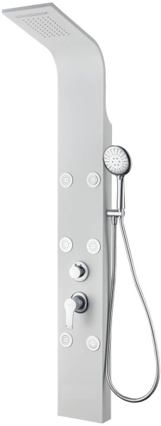 Душевая система со смесителем Aquanet Galaxy 209999 монтаж настенная без термостата белый