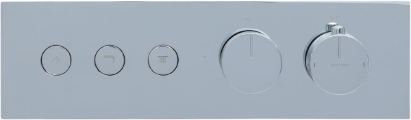 Смеситель для душа на 3 выхода Allen Brau Liberty 5.33003-00 встраиваемый в стену 
с термостатом хром