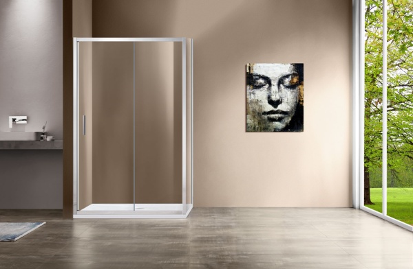 Душевой угол Vincea Garda VSR-1G1016CL прямоугольный 160x100 стекла прозрачные, профиль хром