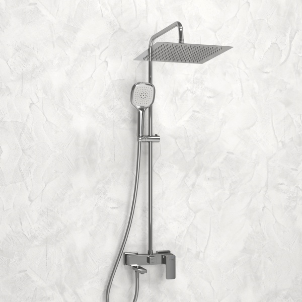 Душевая система со смесителем Wasserkraft  A177.118.065.087.CH монтаж настенная без термостата хром