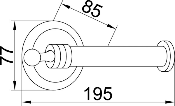 Держатель для туалетной бумаги Boheme Hermitage 10335 настенный Bronze