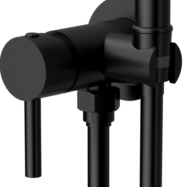 Гигиенический душ Raiber Graceful RPB-009 встраиваемый в стену черный матовый