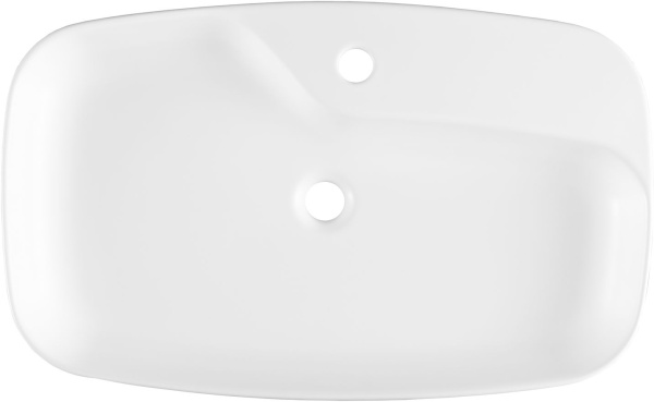 Раковина накладная прямоугольная Allen Brau Liberty 4.32011.21 керамика цвет белый матовый