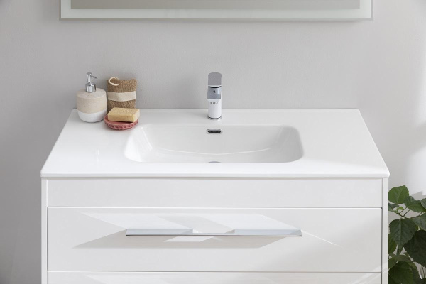 Раковина мебельная прямоугольная Aquanet Flat 00254364 керамика цвет белый