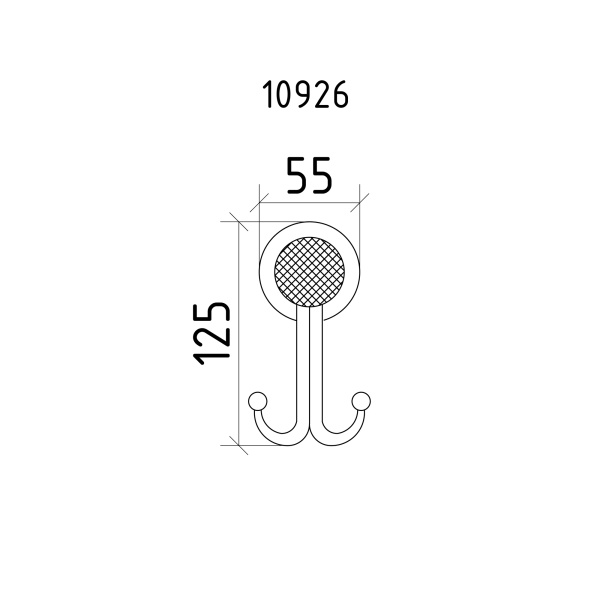 Крючок для полотенец Boheme Royal Cristal 10926-BR латунь