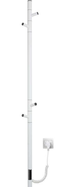 Полотенцесушитель электрический Vincea     VTD-1DWE белый матовый