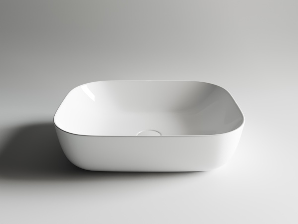 Раковина накладная прямоугольная Ceramica Nova Element CN6008 фарфор цвет белый
