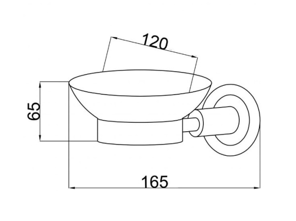 Мыльница Boheme Murano 10903-W-BR настенная цвет Bronze