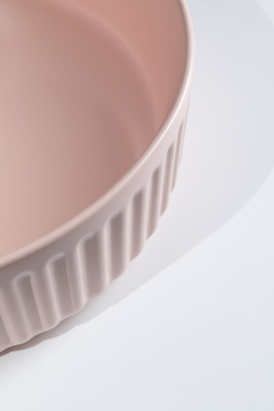 Раковина накладная круглая Allen Brau Fantasy 4.11032.SM керамика цвет розовый