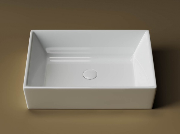 Раковина накладная прямоугольная Ceramica Nova Element CN5013 фарфор цвет белый