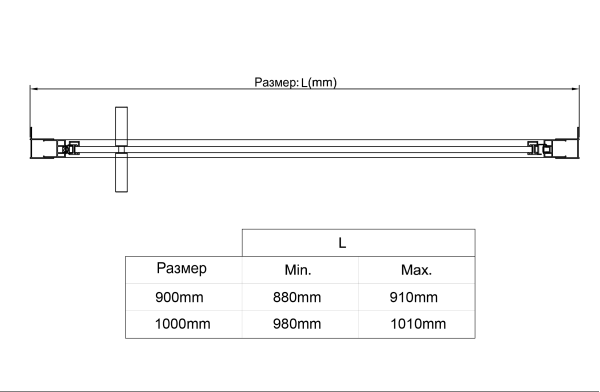 Душевая дверь Vincea Slim VDP-4SL900CL 90 см стекла прозрачные, профиль хром