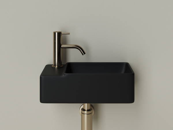 Раковина подвесная прямоугольная Ceramica Nova Element CN5046MB фарфор цвет черный матовый