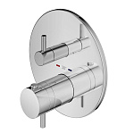 Смеситель для душа на 3 выхода Plumberia Selection PSBOX PSB1803CR встраиваемый в стену 
с термостатом хром