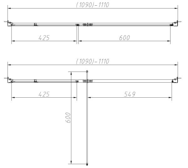 Душевая дверь Vincea Slim-N VDP-4SN110CL 110 см стекла прозрачные, профиль хром