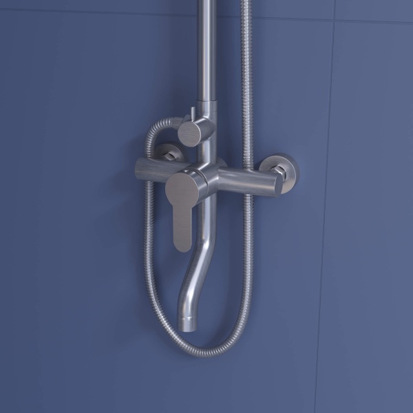 Душевая система со смесителем RGW Shower Panels 59140124-13 монтаж настенная без термостата хром