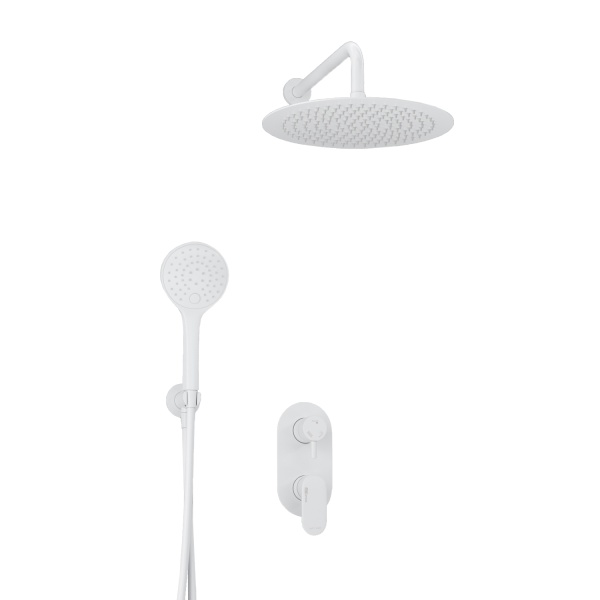 Душевая система со смесителем Wasserkraft  A85155 монтаж встраиваемая в стену без термостата белый