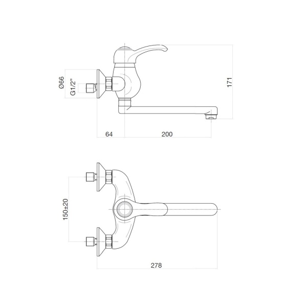Смеситель для кухни Webert Aurora AU910101017 без подключения к фильтру хром/золото