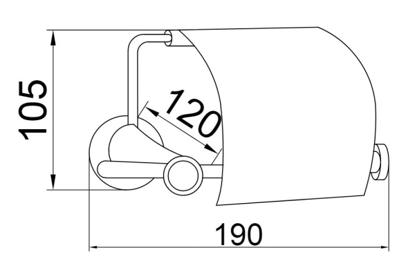 Держатель для туалетной бумаги Boheme Chiaro 10501 настенный Gold