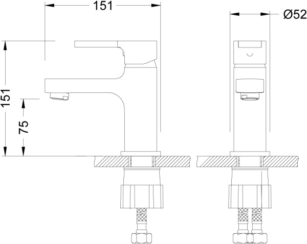 Смеситель для раковины Lemark Aura LM0606C хром
