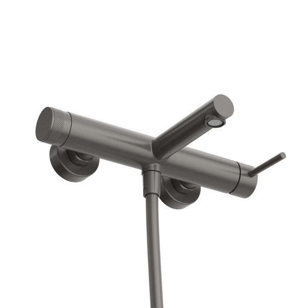 Смеситель для ванны или душа Cezares Relax RELAX-VD-GM настенный 
без термостата оружейная сталь