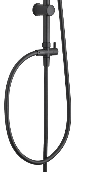 Душевая система без смесителя Aquanet Passion AF300-70-R-B монтаж настенная без термостата черный