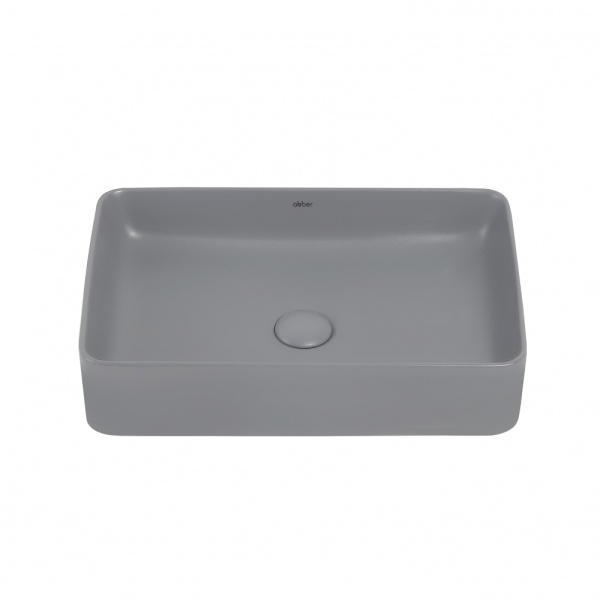 Раковина  прямоугольная Abber Rechteck AC2207MG фаянс цвет серый матовый